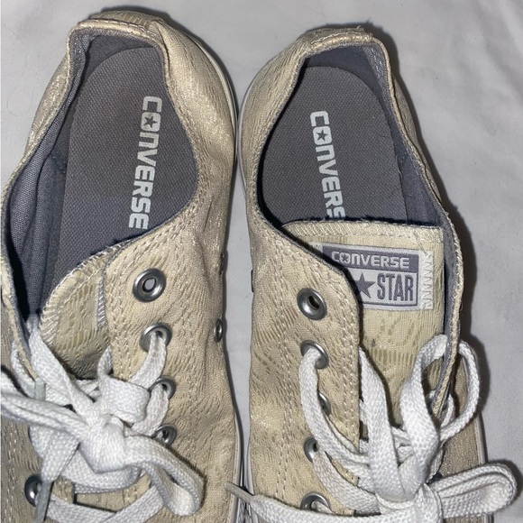 For KathyW Cream Ivory Off White Lace Lop Sneakers Shoes 54676OF - Picture 2 of 9